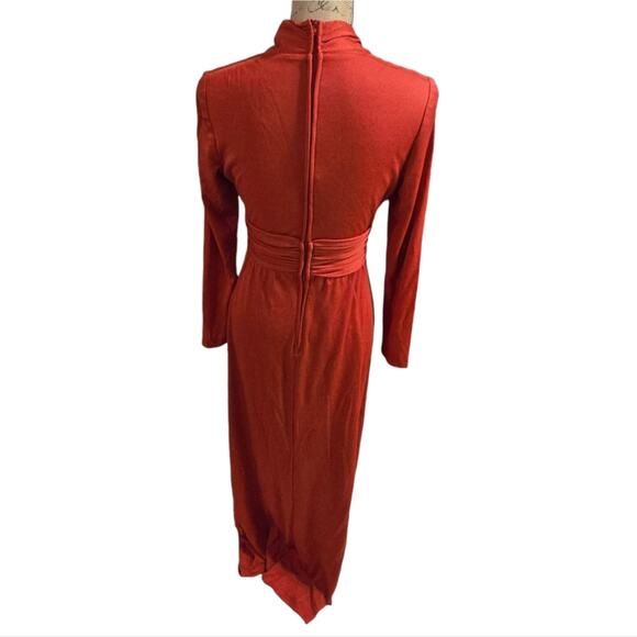 Vintage Handmade Sexy DEEp V neck Dress Size XS - Picture 3 of 5